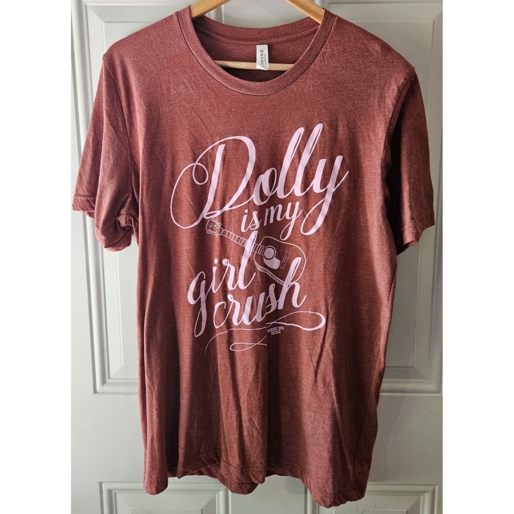 Dolly Is My Girl Crush Graphic Tee Bella Canvas Country Music Shirt Large